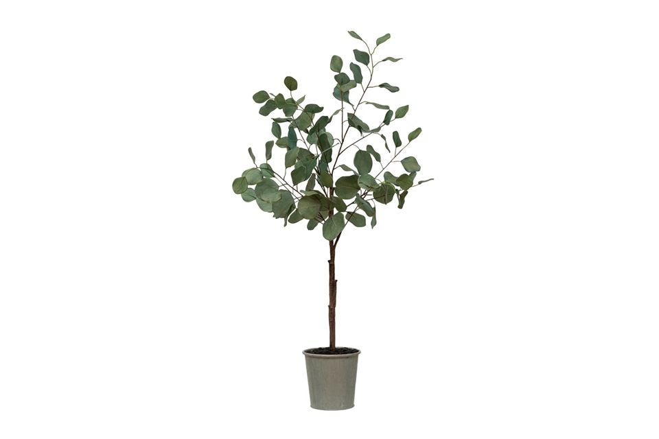 Faux Eucalyptus Tree In Pot