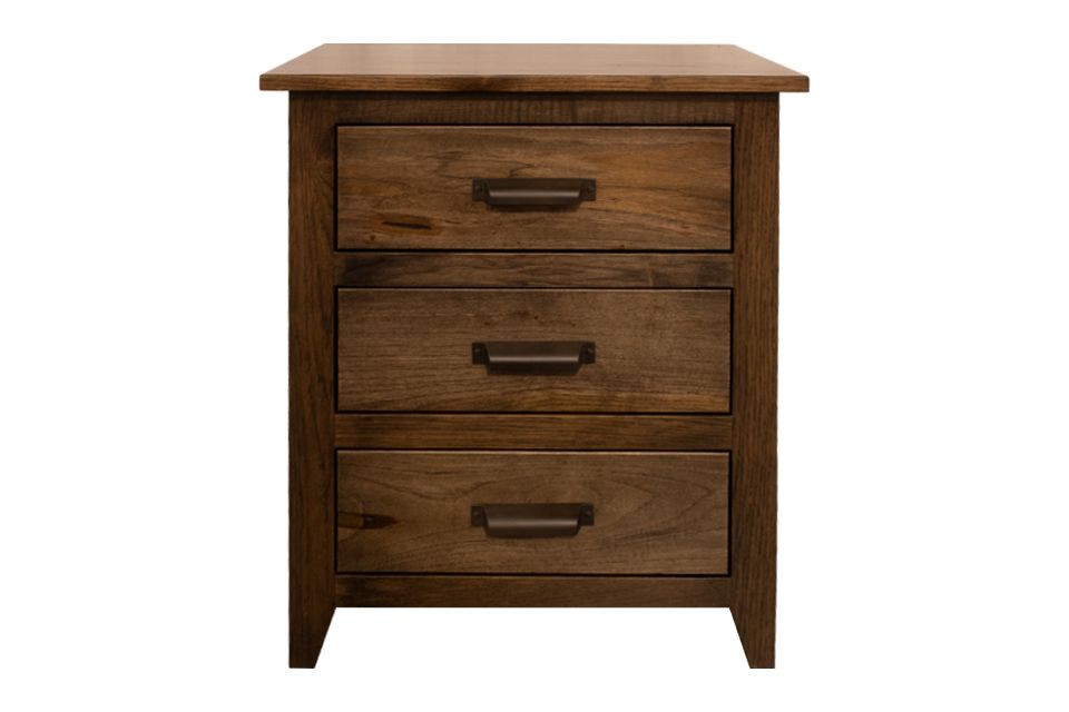 Rustic Hickory Nightstand