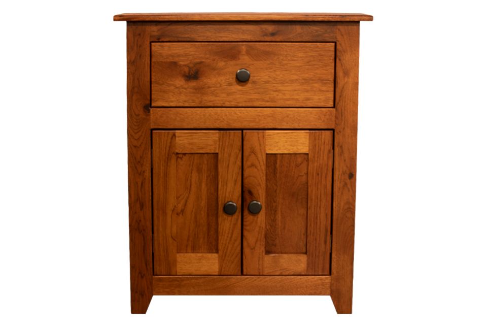 Rustic Hickory Nightstand