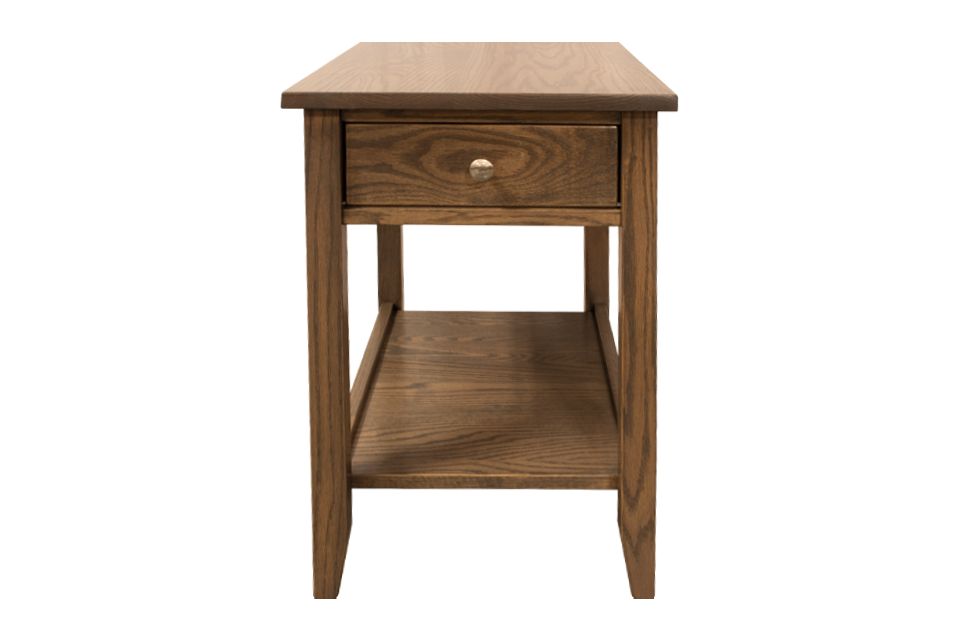 Oak Chairside Table