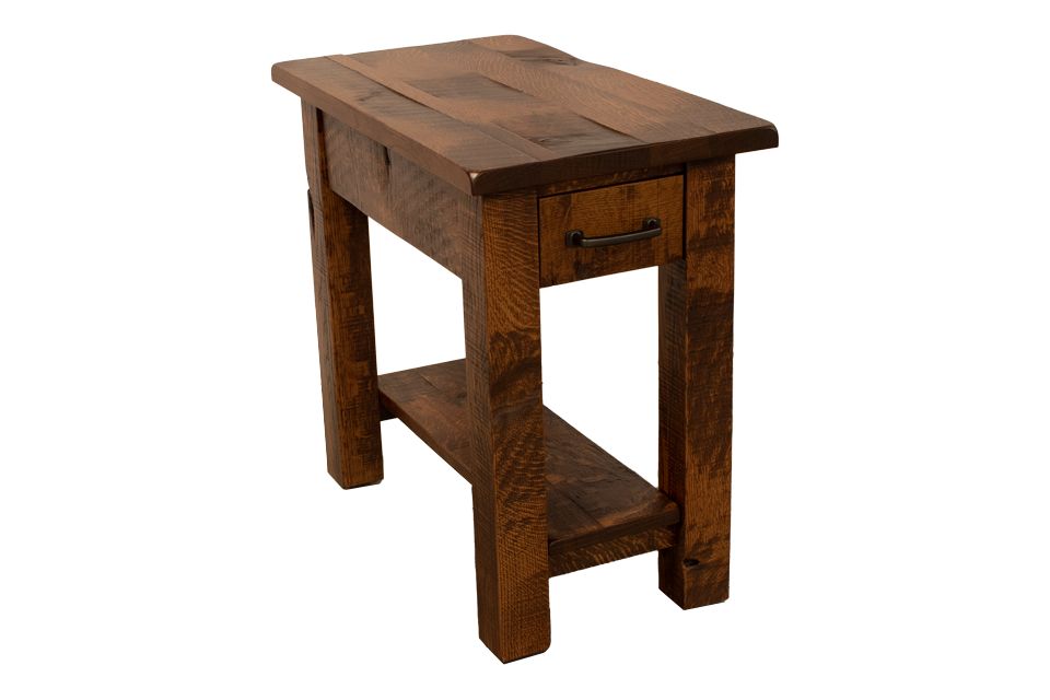 Rustic Quartersawn White Oak End Table