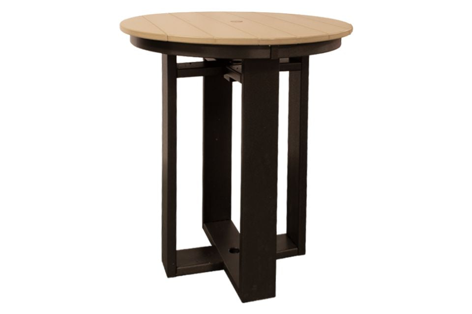 Outdoor Balcony Table - Weatherwood & Black