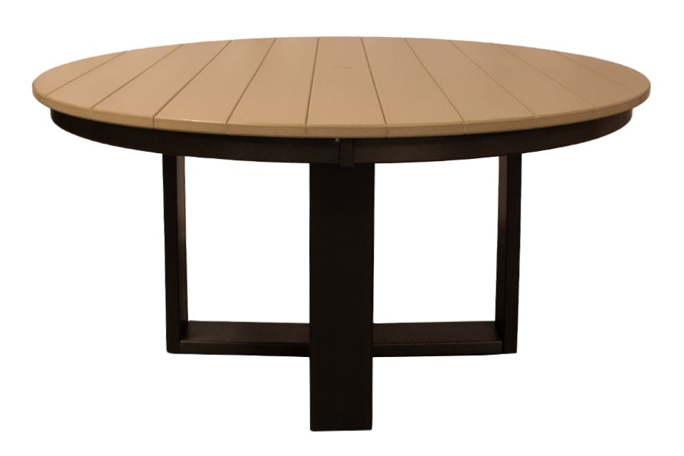 Outdoor Dining Table - Weatherwood & Black