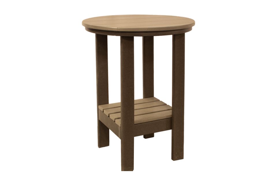 Outdoor Balcony Height Table - Anchor Gray & Coffee