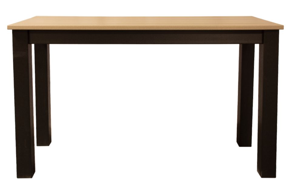 Outdoor Wall Table - Weathered Wood & Black