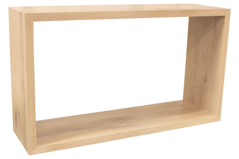 Rustic White Oak Sofa Table