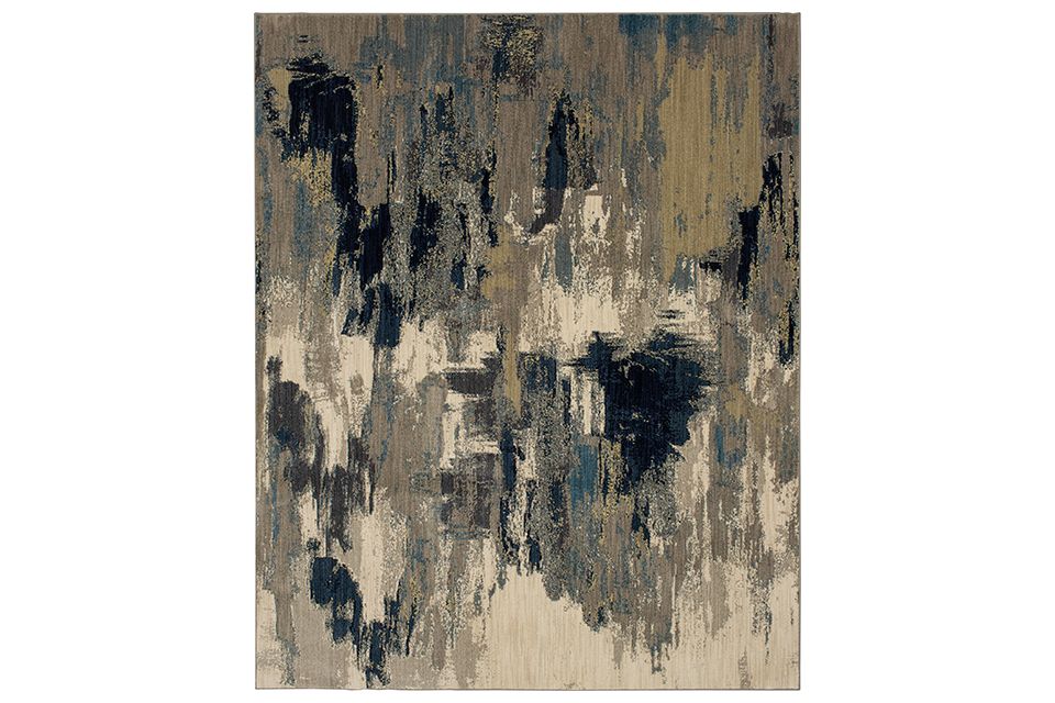 Karastan Elements Orphic Indigo 5.3 by 7.10 Area Rug