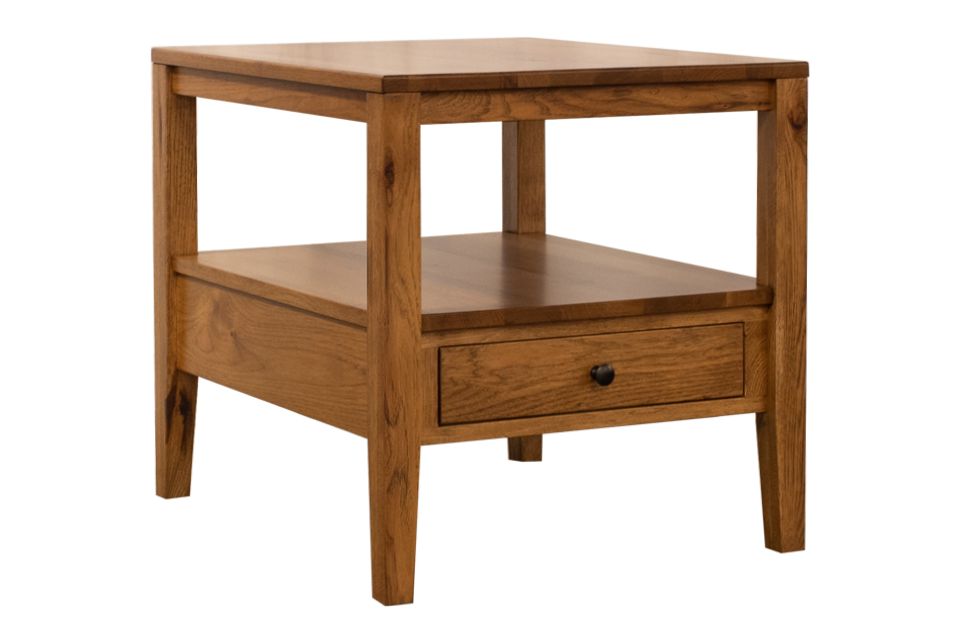 Rustic Hickory End Table