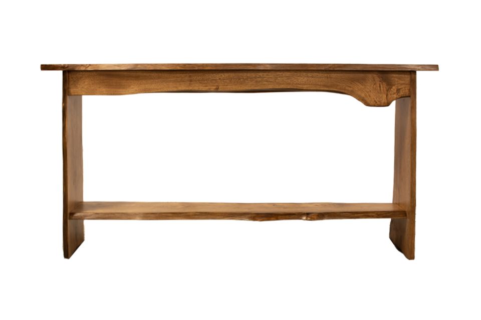 Live Edge Hickory Sofa Table