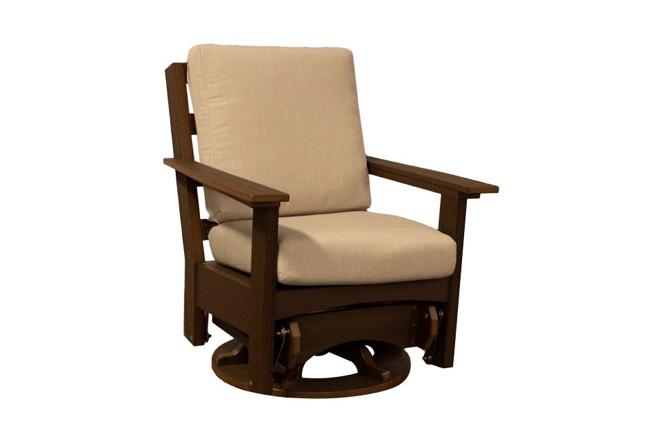 Outdoor Swivel Glider - Brazil Walnut