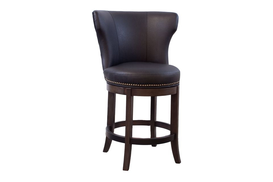Kuka Upholstered Swivel Counter Stool