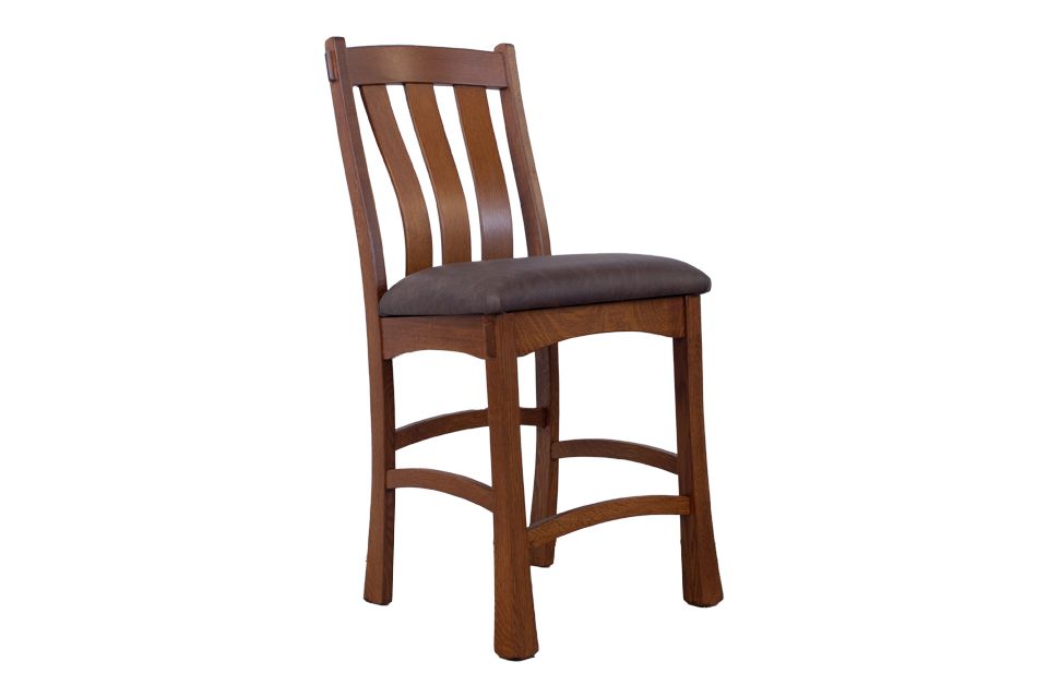 Quartersawn White Oak Counter Stool