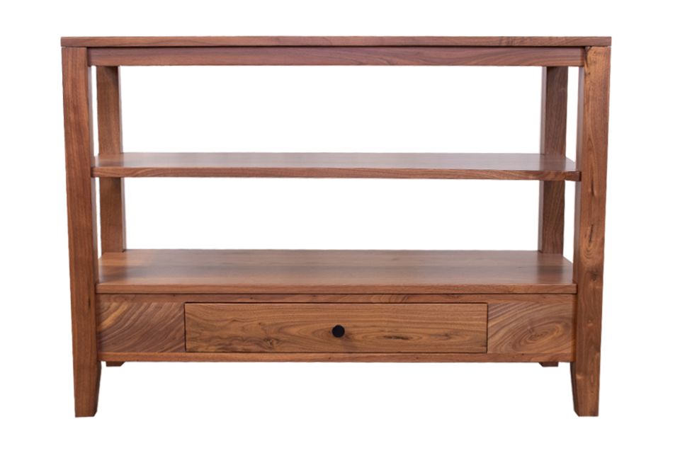 Rustic Walnut Sofa Table