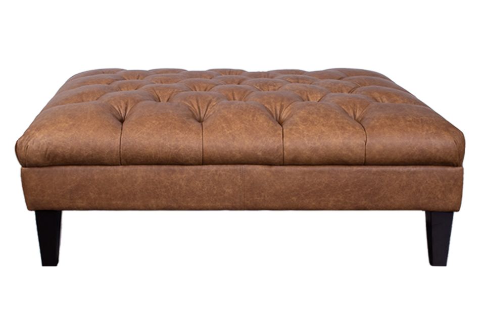 Decor-Rest Leather Ottoman