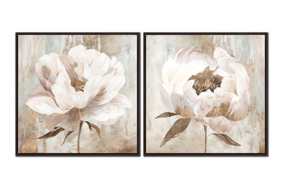 Ebony Floral Set Of 2