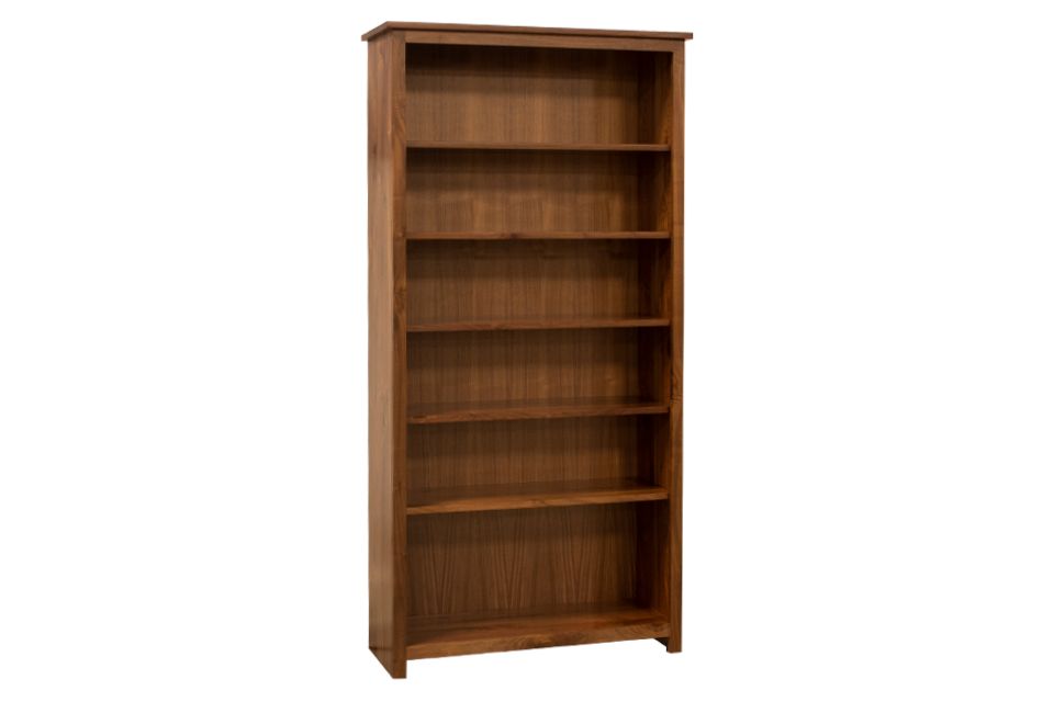 Rustic Walnut Bookcase