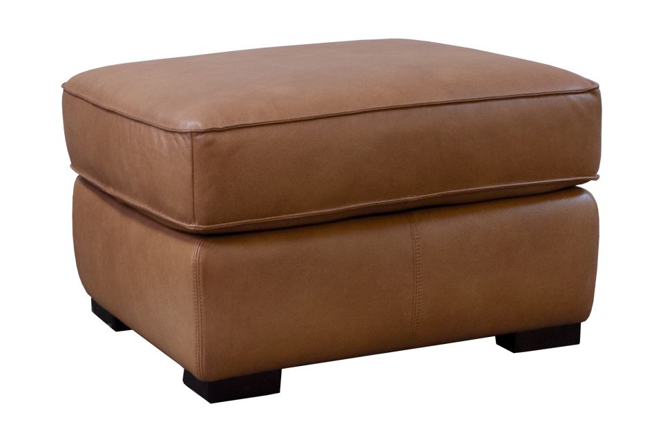 Natuzzi Leather Ottoman