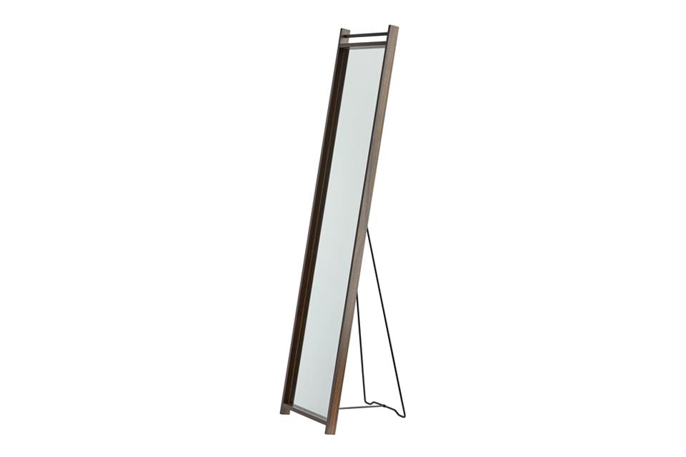 Abigail Walnut Floor Mirror