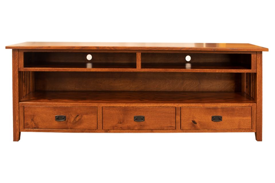 Rustic Quartersawn White Oak Tv Console