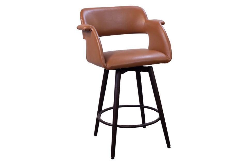 Amisco Upholstered Swivel Counter Stool