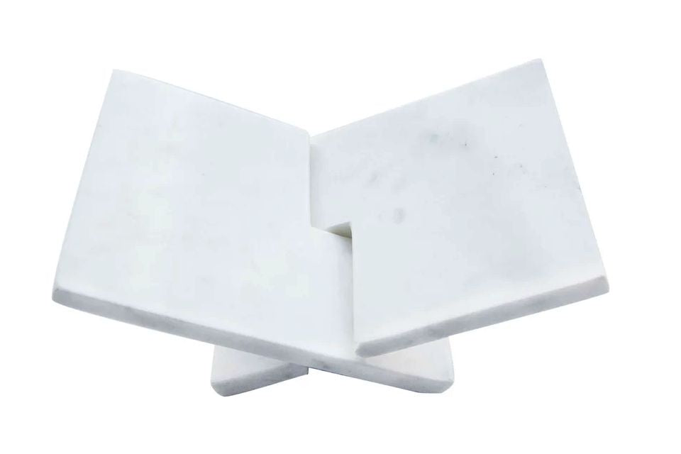Interlocking Marble Book Holder