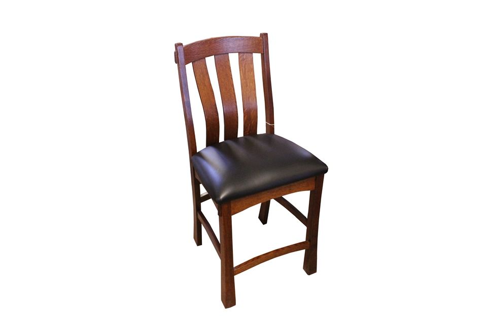 Quartersawn Oak Counter Height Stool
