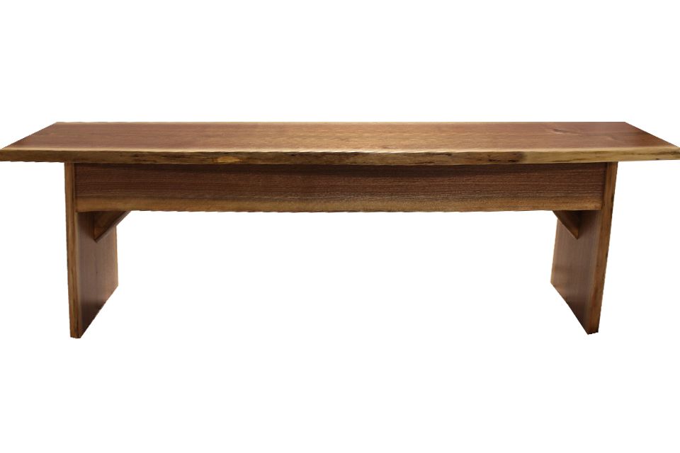 Live Edge Walnut Bench