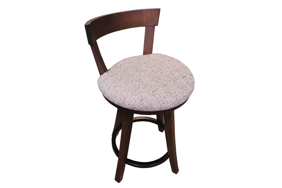 Brown Maple Counter Height Swivel Stool