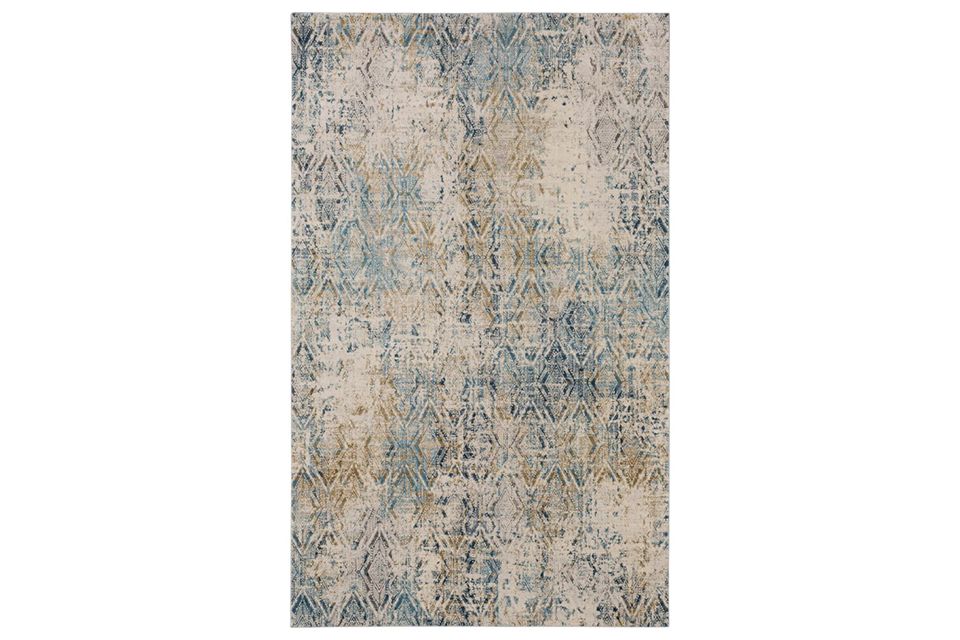 Karastan Botan Blue 5 by 8 Area Rug