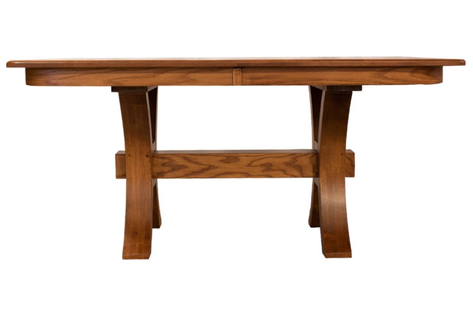 Oak Double Pedestal Dining Table 