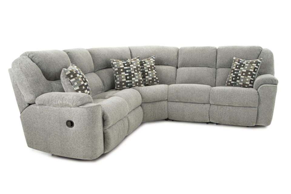 Homestretch Upholstered Reclining Sectional