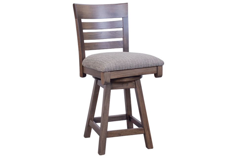 Hickory Upholstered Counter Stool