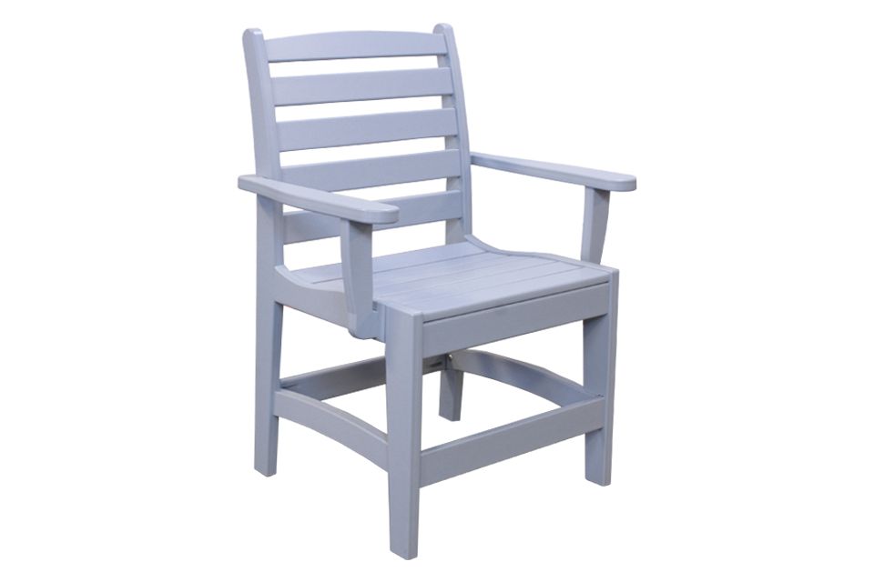 Outdoor Dining Arm Chair - Stone Gray