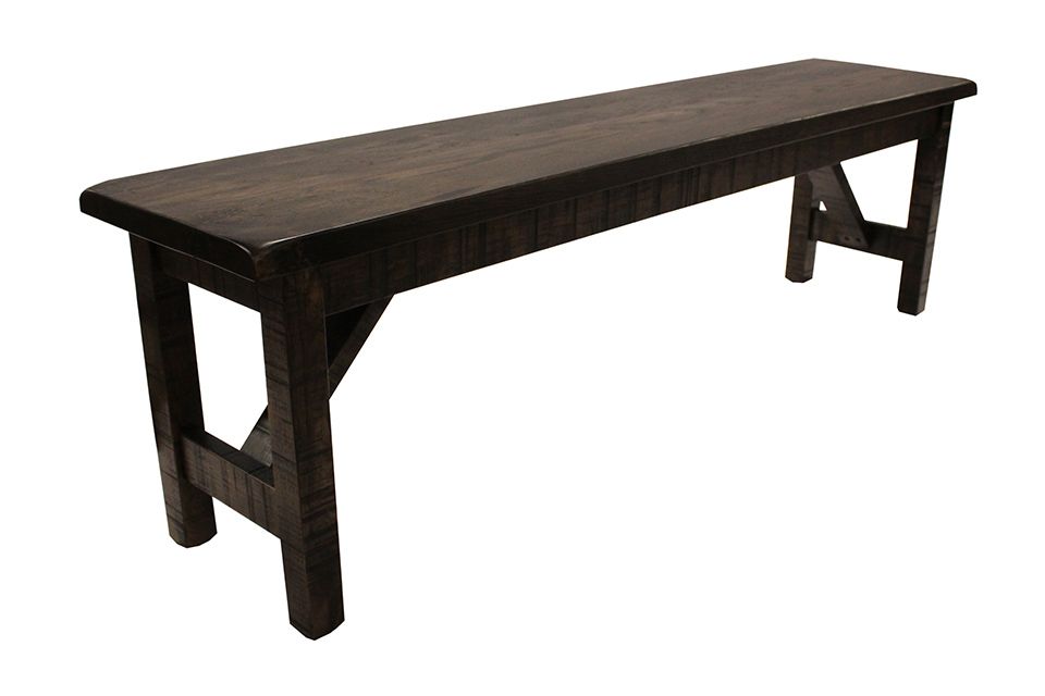 Rustic Hickory Dining Bench