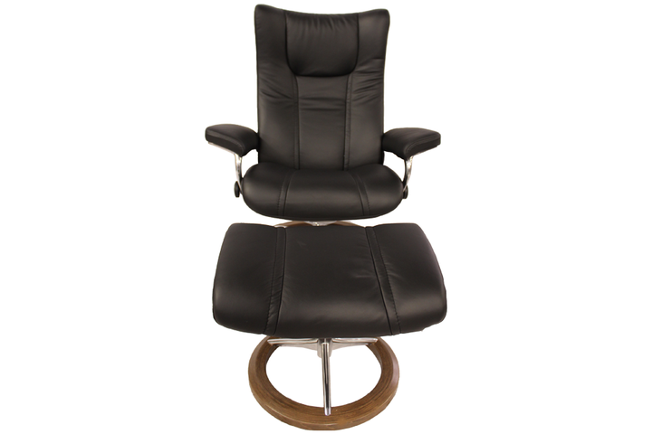 Ekornes Stressless Wing Recliner And Ottoman