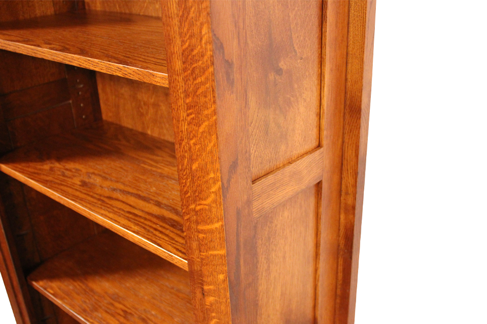 Rustic Quartersawn White Oak Bookcase