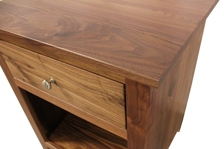 Rustic Walnut Nightstand