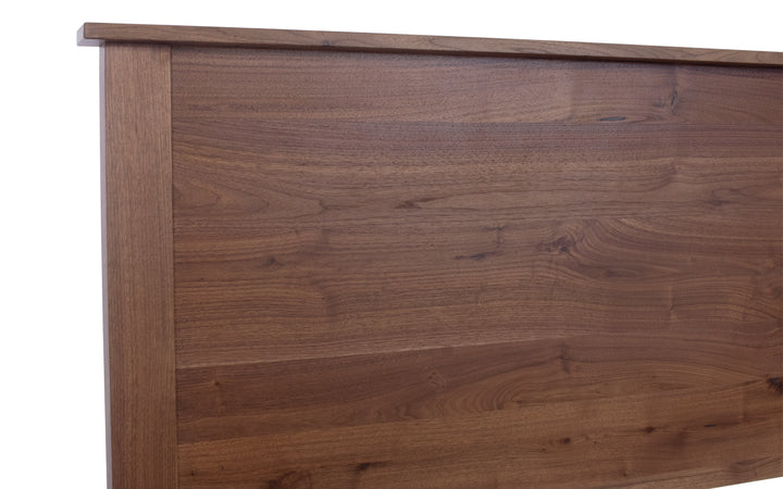 Rustic Walnut King Bed