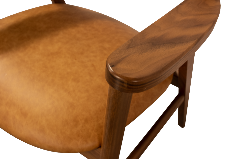 Walnut Accent Chair