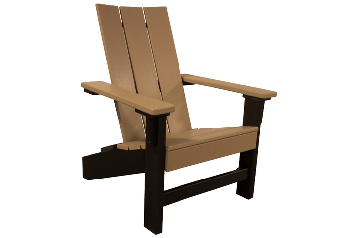 Outdoor Modern Adirondack - Weatherwood & Black