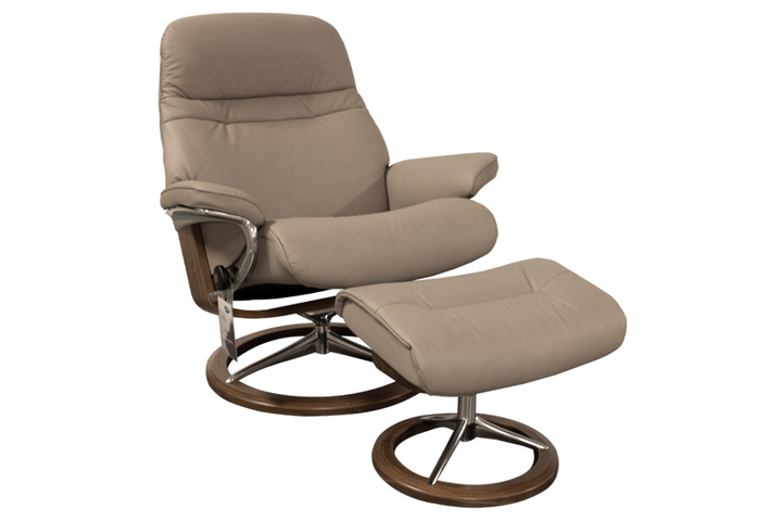 Ekornes Stressless Sunrise Large Recliner And Ottoman