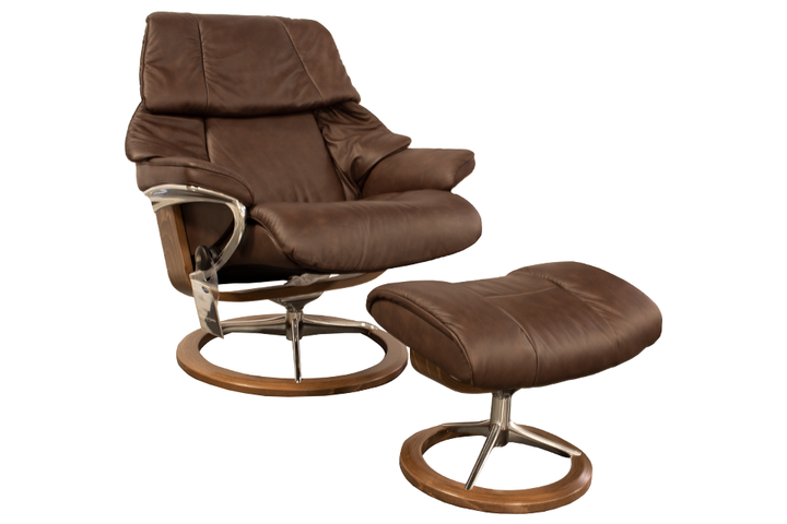 Ekornes Stressless Reno Large Recliner And Ottoman