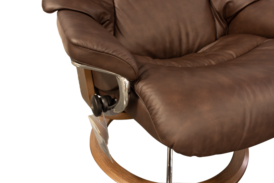 Ekornes Stressless Reno Large Recliner And Ottoman