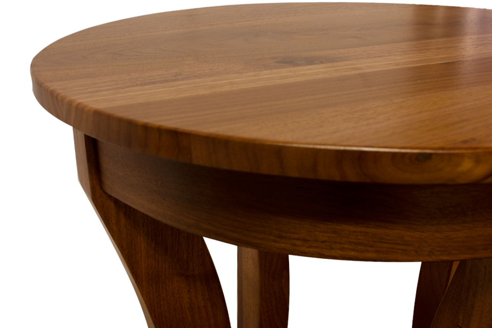 Rustic Walnut End Table