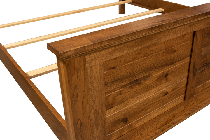 Rustic Hickory King Bed