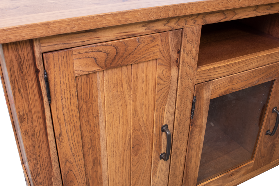 Rustic Hickory Tv Console