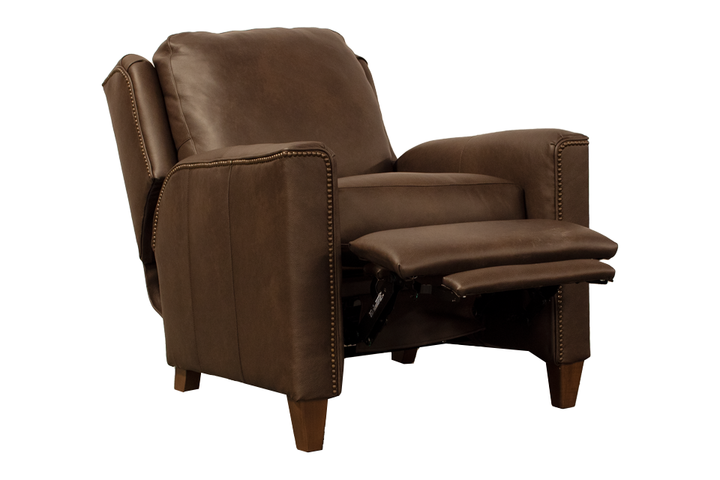 Smith Brothers Leather Push-Back Recliner