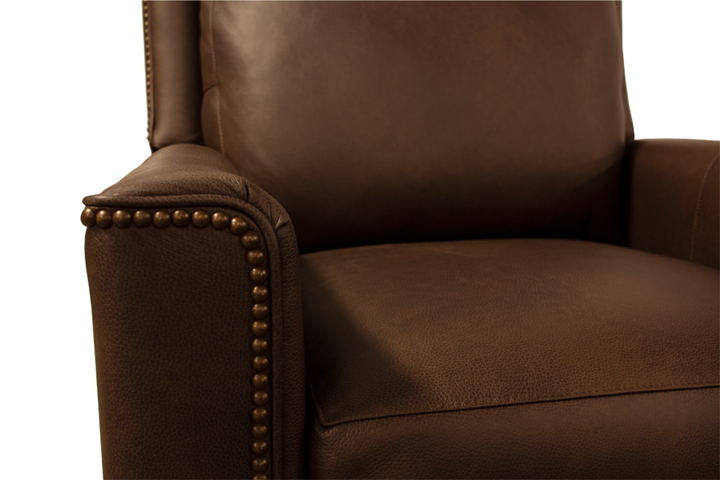 Smith Brothers Leather Push-Back Recliner