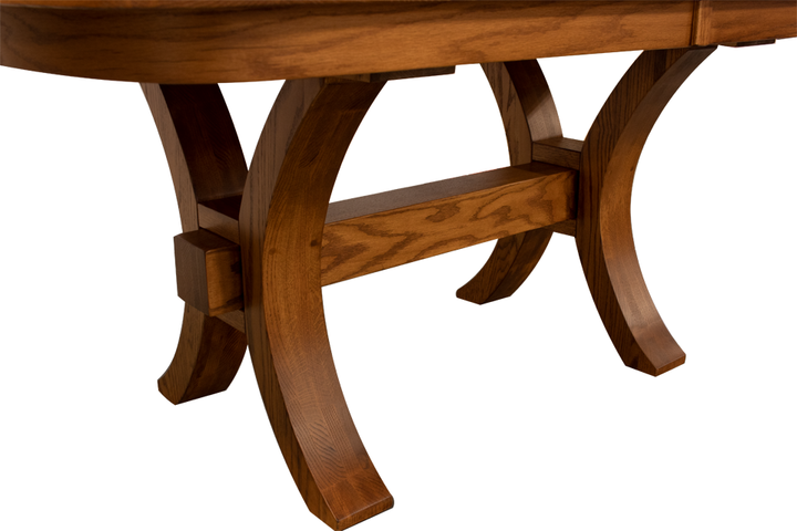 Oak Double Pedestal Dining Table