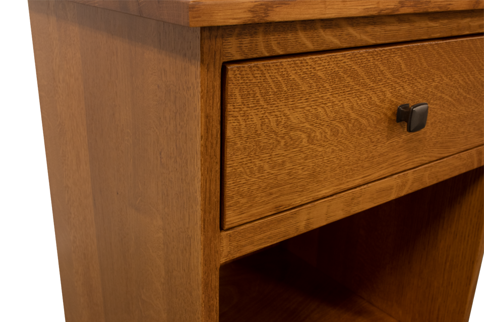 Rustic Quartersawn White Oak Nightstand